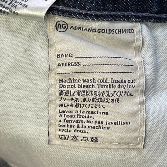 Anthropologie AG Adriano‎ Goldschmied Tomboy Cropped Jeans, Dark Wash, Size 26 - Picture 11 of 13